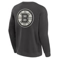 thumbnail image 3 of Men's Fanatics Charcoal Boston Bruins Elements Future Ground Lettering Pullover Sweatshirt, 3 of 3