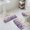 Purple, variant on Purple Lavender Bath Mat 3 Piece Bathroom Rug Set, Purple Spring Floral Wildflower Plant Non Slip Bath Rug Contour Mat and Toilet Lid Cover, Absorbent Shower Mats Soft Bath Rugs and Mats Sets
