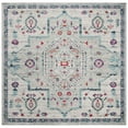 thumbnail image 6 of SAFAVIEH Madison Gladys Floral Bordered Area Rug, Light Grey/Fuchsia, 9' x 12', 6 of 9