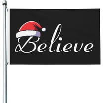 Believe Christmas 3x5 Double Sided Flag Fade Resistant Banner Polyester Flag with 2 Brass Grommets For Indoor Outdoor81