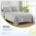 thumbnail image 4 of Sweet Home Collection Split King Sheet Sets, Classic 1800 Series Deep Pocket 5 Piece, Luxury Soft Microfiber Bed Sheet Sets,, Silver, 4 of 5