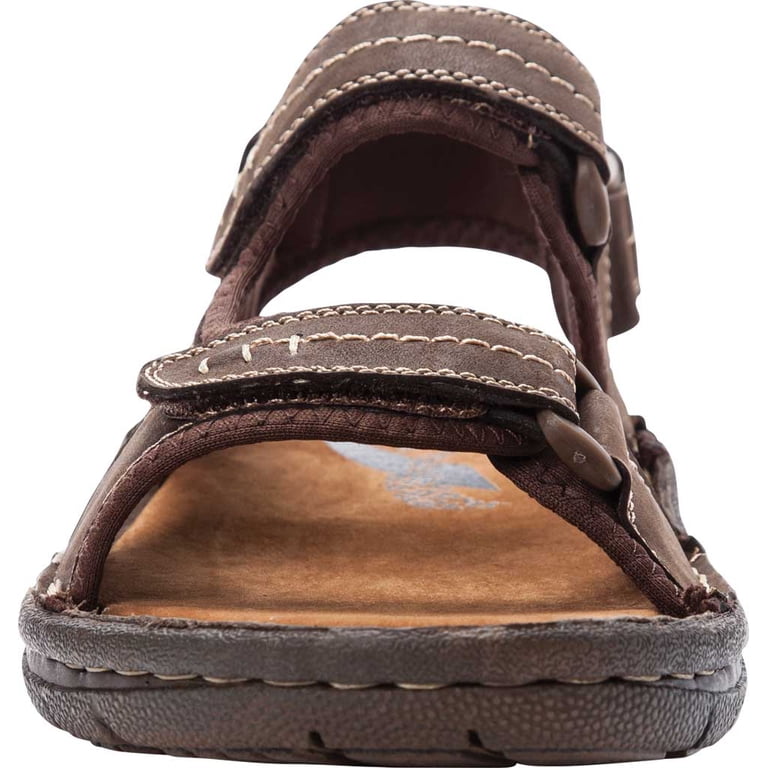 NIB Propet Jordy Mens Brown Leather Sandals 10.5 XX 5E Extra Wide Propet Hudson River Mens Size 11.5 Brown Beach Walking  main image 4