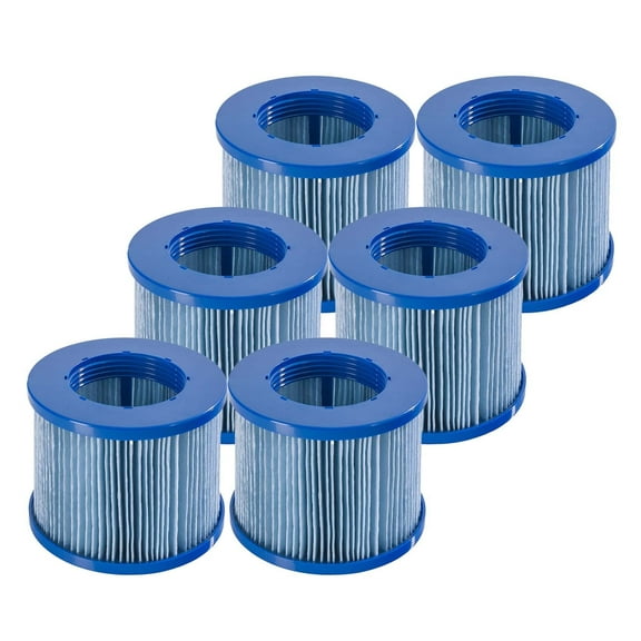 RELXTIME 6 Pack Spa Filter Cartridges for Pool Hot Tub Filters Replacement, 11.8" x 6.1" x 3.9"