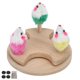 thumbnail image 4 of Juguete para gatos, plato giratorio de madera, juguete para gatos con ratones de peluche y hierba gatera para ejercicio de juego de gatitos, 4 of 8