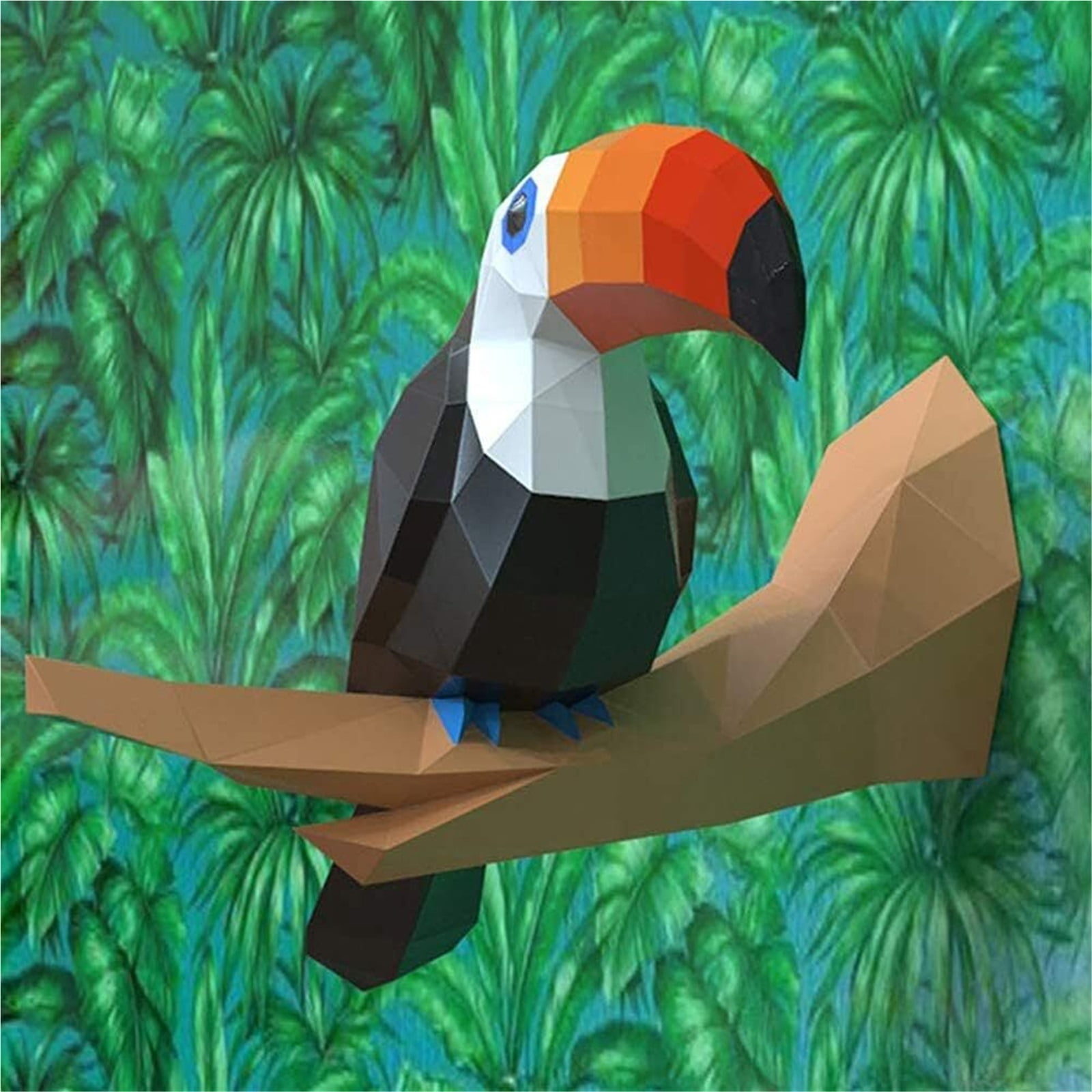 Origami Wall Decoration DIY Wall Paper Trophy DIY Papercraft Cardboard Wall Animal Decoration Paper Statue Decoration