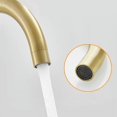 thumbnail image 4 of Grifo de baño dorado, grifo de lavabo de baño de oro cepillado con rociador, grifo de cocina pequeño para tocador RV, barra de un solo orificio, 4 of 5