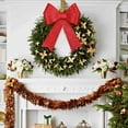 thumbnail image 5 of WMGHA Christmas Bows, Large Christmas Tree Bows, PVC Glitter Red Decor Xmas Decorations Indoor Outdoor Red Bows for Wreaths Stairs Railing Fireplace Present Xmas Party Supplies, 5 of 7