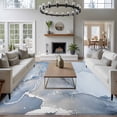 thumbnail image 4 of Marble Blue Large Area Rugs for Bedroom Living Room, Soft Non Slip Carpet Bedside Rug, Modern Abstract Ink Painting Luxury Rectangular Floor Cover Kitchen Accent Rug 5'x7' for Dining Room/Office, 4 of 9