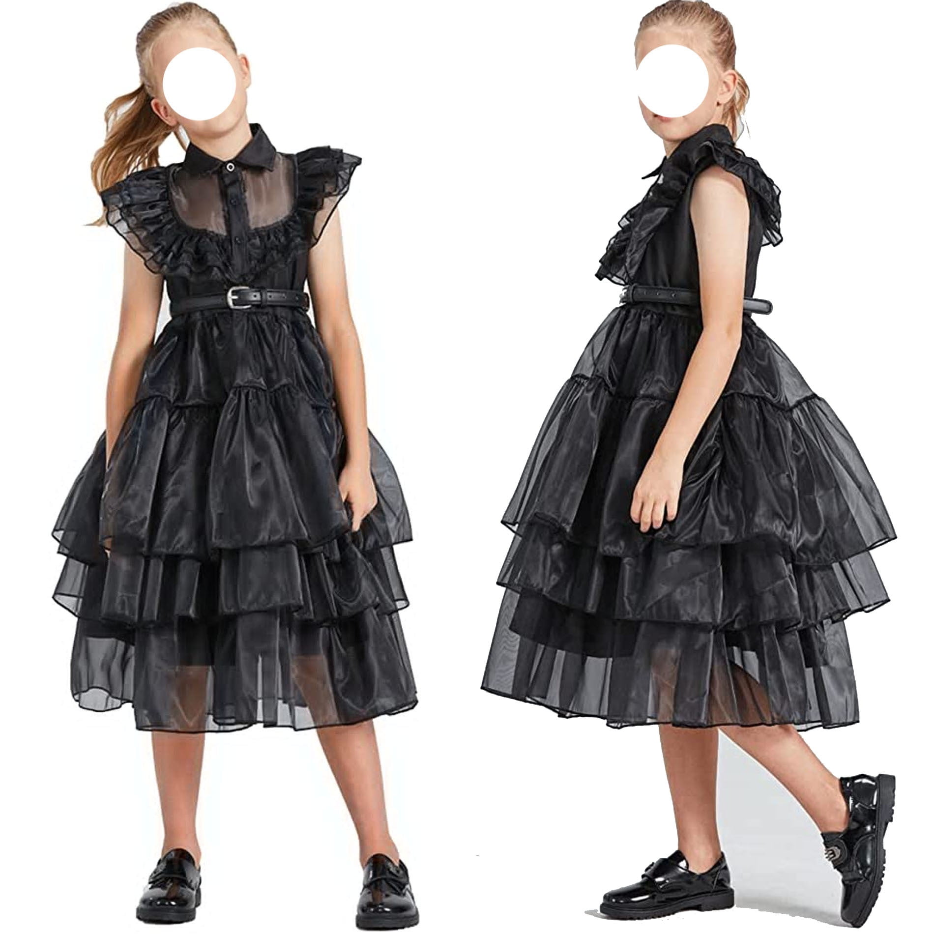 The Best Quality Wednesday Addams Inspired Black Tulle Dress 