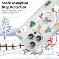 thumbnail image 4 of Merry Christmas Santa Phone Case for iPhone 13 Pro Xmas Elk Deer Clear Magnetic Case 6.1", Compatible with Magsafe, Cute Winter Pattern Design Cover Shockproof Soft TPU Funda for Girl Women, 4 of 5