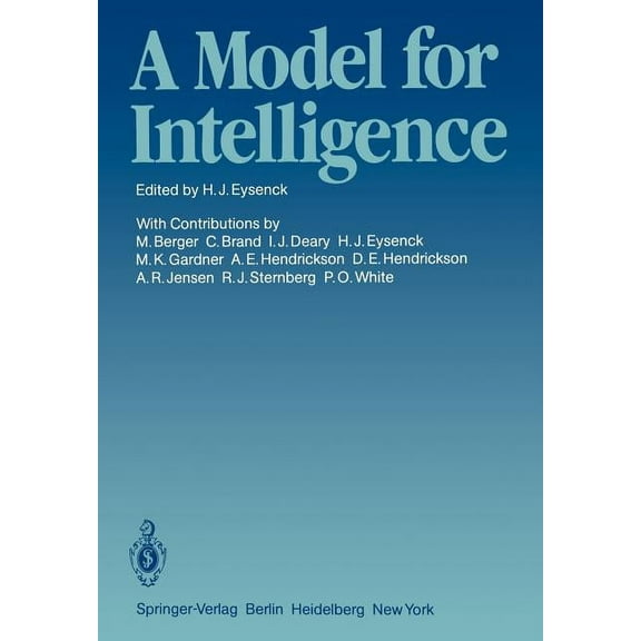A Model for Intelligence, (Paperback)