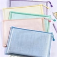 thumbnail image 3 of Mesh Zipper Pouch, Waterproof Document Bag, A4 File Organizer for Office Supplies and Travel, Mesh File Bag for Documents, Plastic Storage Pouch with Zipper, 3 of 7
