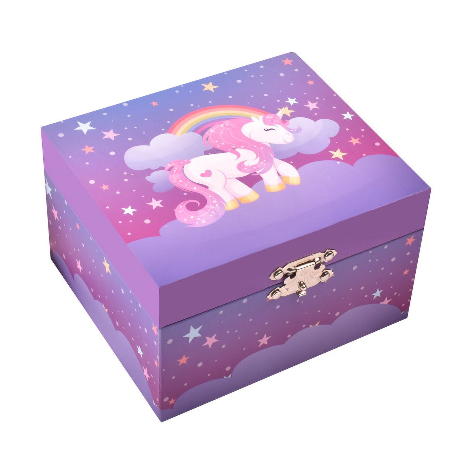 Unicorn - musical jewelry box - purple - ideal gift for young