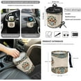 thumbnail image 4 of Yuyamidu Skull Car Seat Cover Set with Steering Wheel Cover Seat Belt Pad Dahlia Armrest Cover Garbage Can Boho Air Vent Pouch Rearview Mirror Cover Coasters Keychain, 12 Pack, 4 of 7