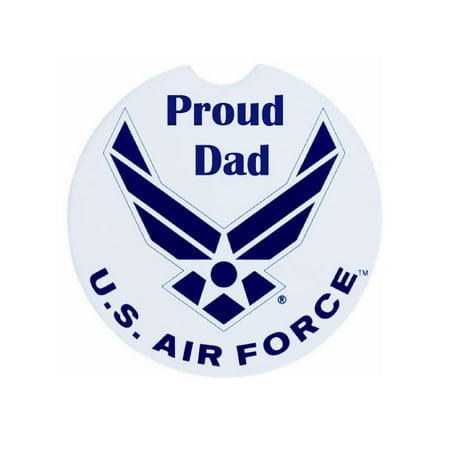 

Air Force Proud Dad Ceramic Car Coaster Set 2.56 (2 Pack)