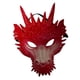 thumbnail image 4 of Máscara de dragón Accesorios de máscara de animal Adultos Disfraz de Halloween aterrador Máscara de cosplay Máscara facial completa para actuación en Rojo Fernando Cubierta de cabeza de dragón, 4 of 8