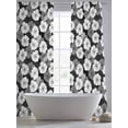 thumbnail image 5 of White Floral Sheer Curtains 96 Inch Length 2 Panels Set, Vintage Country Pastoral Flowers Plants Voile Window Treatment Semi Sheer Long Curtains Drapes for Bedroom/Living Room/Kitchen 52"x96"x2, 5 of 7