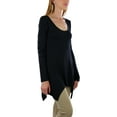 thumbnail image 6 of ToBeInStyle Women's Classic Long Sleeve Longline Top, 6 of 7