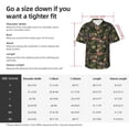 thumbnail image 5 of Bingfone Men's Short Sleeve Button Down Shirts Hawaiian Camouflage Skulls Printed Beach Shirt, 5 of 7