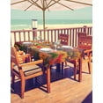 thumbnail image 2 of Fsddascl Red Orange Green Forest Outdoor Tablecloth - 60x84 Inch Rectangle Dining Table Cover, Fall Botanical Tree Maple Leaf Waterproof Outdoor Table Cloth with Umbrella Hole & Zipper for Patio, 2 of 7