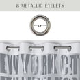 thumbnail image 3 of Evideco Blackout Window Curtain Panel Design NEW YORK CITY with Grommets Silver, 3 of 5