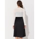 thumbnail image 3 of Bolero Cárdigan Allegra K Sheer Mesh Shrug para Mujer Blanco S con Volantes, 3 of 4