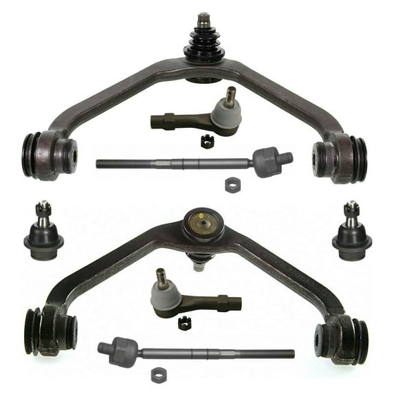 8 Piece Kit Front Lower Ball Joints Upper Control Arms Inner Outer Tie Rod Ends for Torsion Bar, 1 Piece Design Vehicles Only Fits select: 2000-2001 FORD EXPLORER XLT, 2000-2001 FORD RANGER