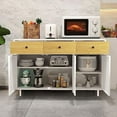 YPQGTOL Buffet Rattan Kitchen Sideboard with