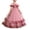 Pink, variant on LEKWK Girls Sparkly Princess Dress Sequin Ruffles Sleeve Tulle Ball Gown Off Shoulder Tiered Pageant Dresses for Birthday Party Stage Performance Costume