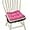 Pink, variant on Boho Quilted Cotton Chair Cushion 16"x16"×2'' with Non-Slip Ties & Gripper Back - Machine Washable PP Filled Seat Pad for Dining, Kitchen, Office Chairs - Stylish Patchwork Design (Pattern A)