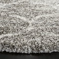 thumbnail image 4 of SAFAVIEH Hudson Shag Jacob Geometric Area Rug, Grey/Ivory, 7' x 7' Round, 4 of 9