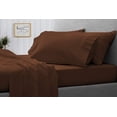 thumbnail image 2 of Queen Size 4Pcs Sheet Set - Chocolate Solid Sateen Weave for Soft & Silky 100% Egyptian Cotton 800 Thread Count 18" Inch Deep Pocket Bed Sheets, 2 of 7