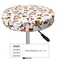 thumbnail image 4 of Naloa Christmas Santa Cartoon Snowman Round Bar Stool Cushion Cover 12-14 inch, Fits Kitchen, Office, Restaurant Chairs - {sizeName}12 inch, 4 of 7