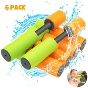 4pcs Kids Water Gun，Water Blaster Set，Pool Toys for Kids ，Squirt Guns Pull-out Super Water Guns， Party Beach Game Orange&Green