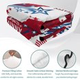thumbnail image 4 of Twin Quilt Set 68''x86'', Anniversary USA Lightweight Summer Bedspread Coverlet Set with 2 Pillow Shams, 4th of July 1776-2026 American Flag Breathable All Season Quilt Bedding for Dorm/Bedroom, 4 of 9