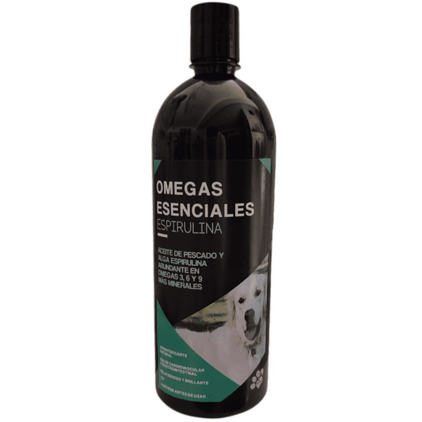 Aceite de Pescado Omegas Espirulina SPM Superalimentos Para Mascotas 1 Litro