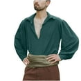thumbnail image 1 of Blusa y camisa de manga larga con cuello vuelto para hombre, estilo casual, a la moda, lisa, con cuello vuelto y manga larga, estilo pulóver, blusa para hombre, 1 of 5