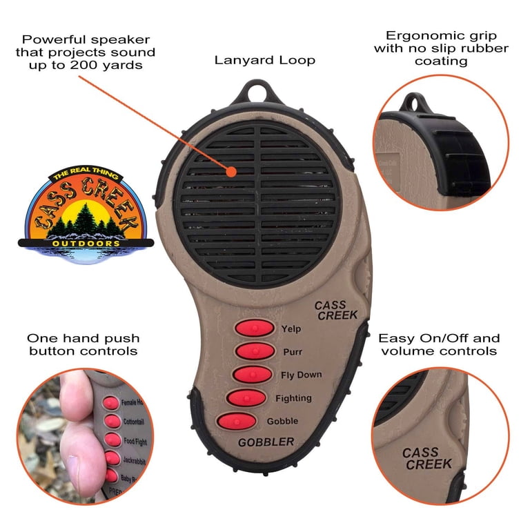 Cass Creek Ergo Spring Gobbler Handheld Electronic Turkey Call