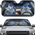 thumbnail image 4 of 3D Halloween Yet Nice Car Auto Sunshades Windshield Heat Protection, Halloween Decorative Sun Shades Univeral Fit Cars Suv Truck . Halloween Horror Movie Cosplay Car Decor, 4 of 6
