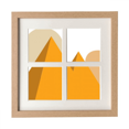 thumbnail image 1 of Marco de escritorio de pared Egipto esfinge pirámides sol amarillo 27.8 x 27.8 cm Unbranded, 1 of 4