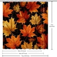 thumbnail image 6 of yowmns Waterproof Shower Curtains with Hook - Printed Bathroom Decoration Curtain Set, 6 of 6