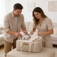 thumbnail image 6 of Eqslft Diary Floral Diaper Caddy Organizer, Stylish Nursery Storage Basket, Diaper Caddy Basket with Handles, Water-Repellent Nursery Storage Basket For Nursery Bedroom Storage, 6 of 8