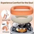 thumbnail image 5 of Bluetooth Headphones Over Ear, 65Hrs Playtime Wireless Headphones,Bass Boosted by 90%,Lightweight Headset with Deep Bass, Clear Call with 4 Noise Cancelling Mics,Low Latency for Travel Work Cellphone, 5 of 8