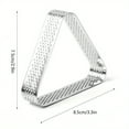 thumbnail image 1 of 1pc, Triangle Cake Mold Ring (3.3''x2.9''), Perforated Mousse Cake Ring, Stainless Steel Cookie Cutters, Pancake Molds, Baking Tools, Kitchen Gadgets, Kitchen Accessories, Home Kitchen Items, 1 of 4
