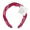 The Home Edit Braided Satin Headband, Bright Pink