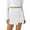 White, variant on Avrnliq High Waist Ribbed Wrap Mini Skirt for Women - Gray, 98% Cotton 2% Spandex with Built-in Lining, Casual Trendy Daily Wear,Size 2XL