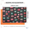 thumbnail image 6 of Yayeee Doormat for Inside 20"x32" Absorbent Low-Profile Washable Non-Slip Rubber Backed Entryway Rug, Red Block Pattern, 6 of 8