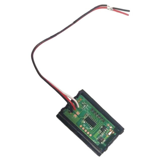ZLight Voltmètre Numérique DC 4.0 - 30V Voltmètre Numérique 0 -100V Affichage LED Haute Précision Panneau de Tension Accessoire Automobile Rouge 1Ensemble