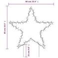 thumbnail image 2 of vidaXL Christmas Decoration with Spikes Outdoor Holiday Light Ornament Star, 2 of 9
