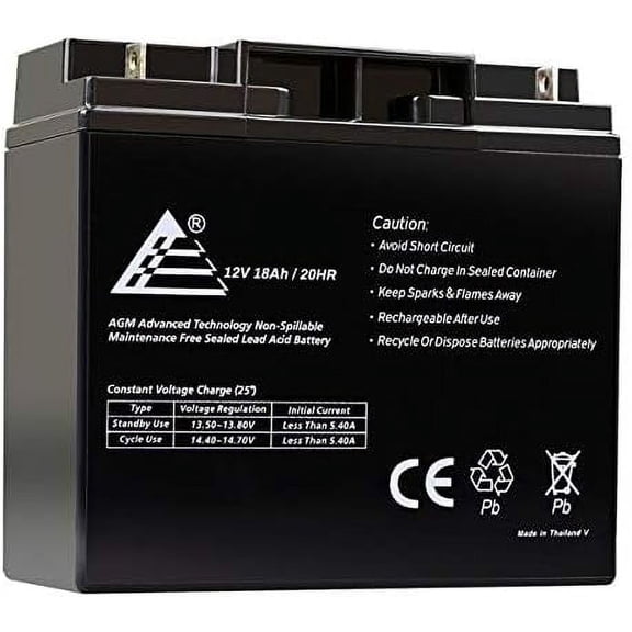 12V 18Ah AGM Lead Acid Battery ECI Power